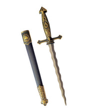 Load image into Gallery viewer, Athame Chama Maçonica Prateado 40cm