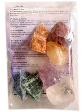 Carregar imagem no visualizador da galeria, Kit Pedras 7 Chakras Brutas Grandes
