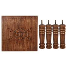 Carregar imagem no visualizador da galeria, Mesa de Altar Grande Tripla Lua 30 x 30 x 23cm
